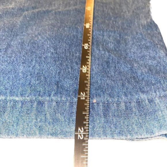 Life Style Vintage Denim Vest with Embroidered Monkeys and Palm‎ Trees - Picture 11 of 11